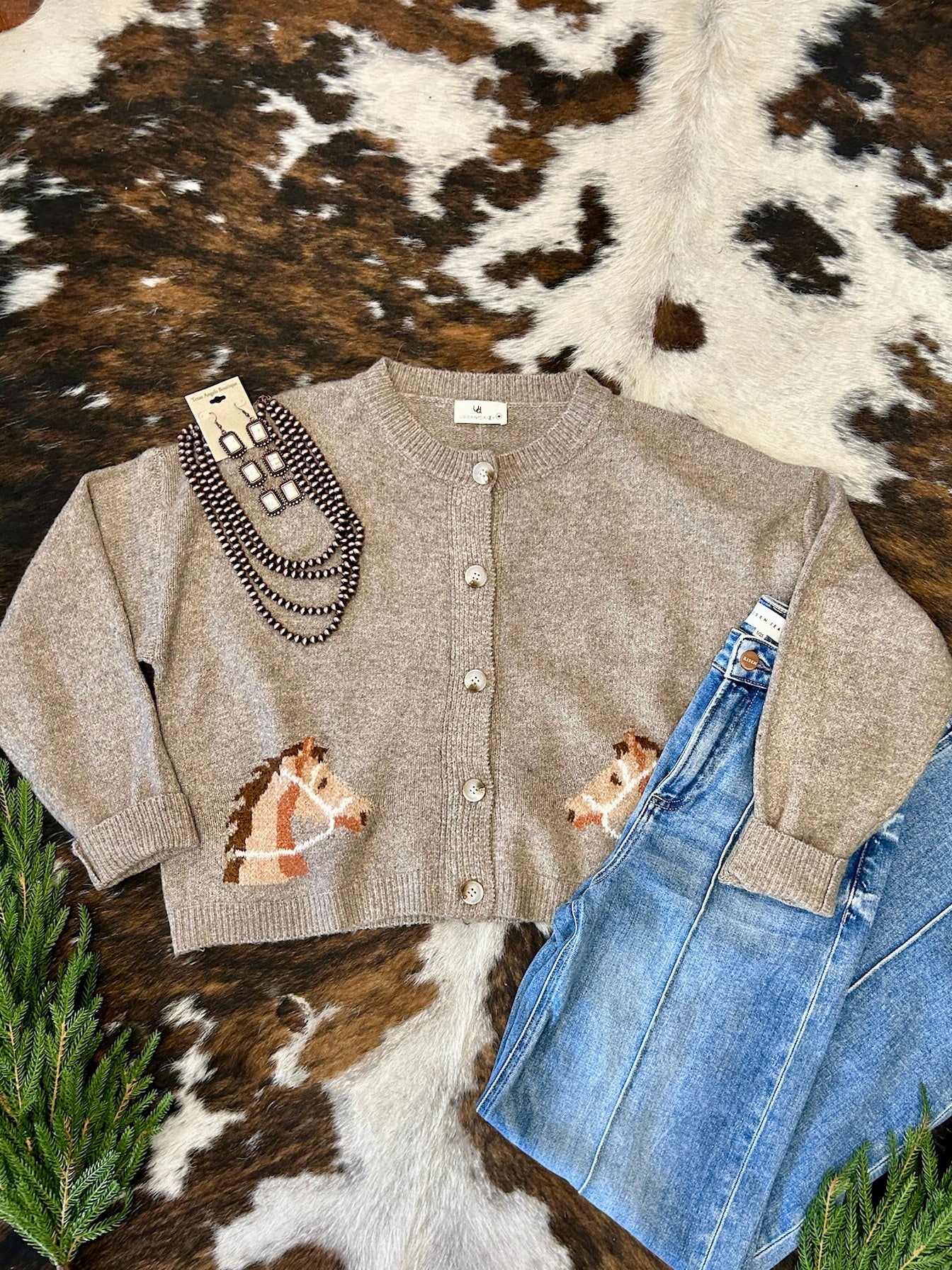 Girls Gotta Do What A Girls Gotta Do Grey Horse Sweater