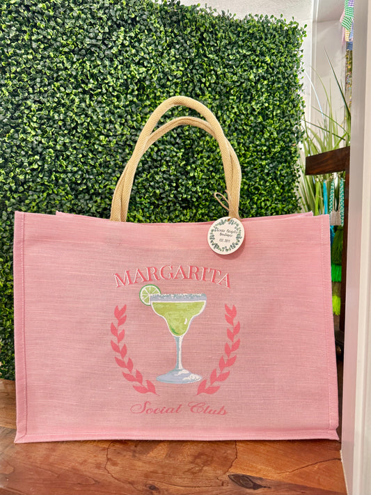 Pink Margarita Social Club Tote