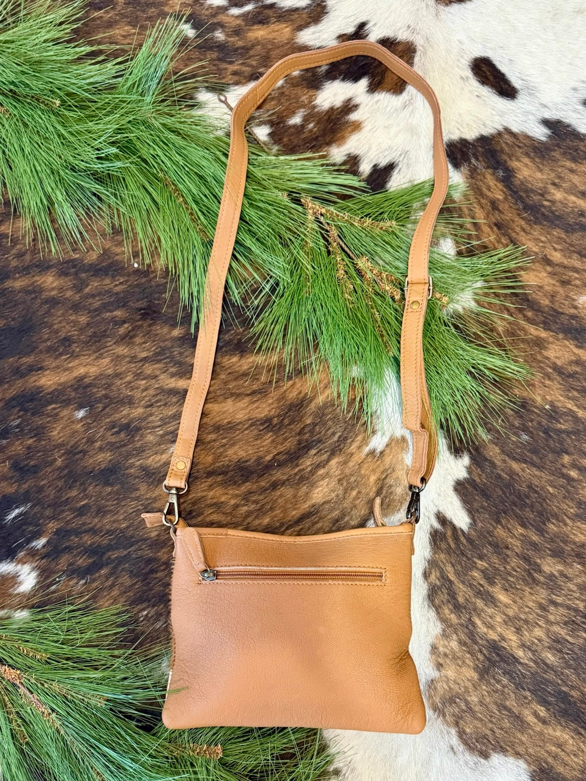 The Katelynn Upcycled LV Tooled Leather Crossbody