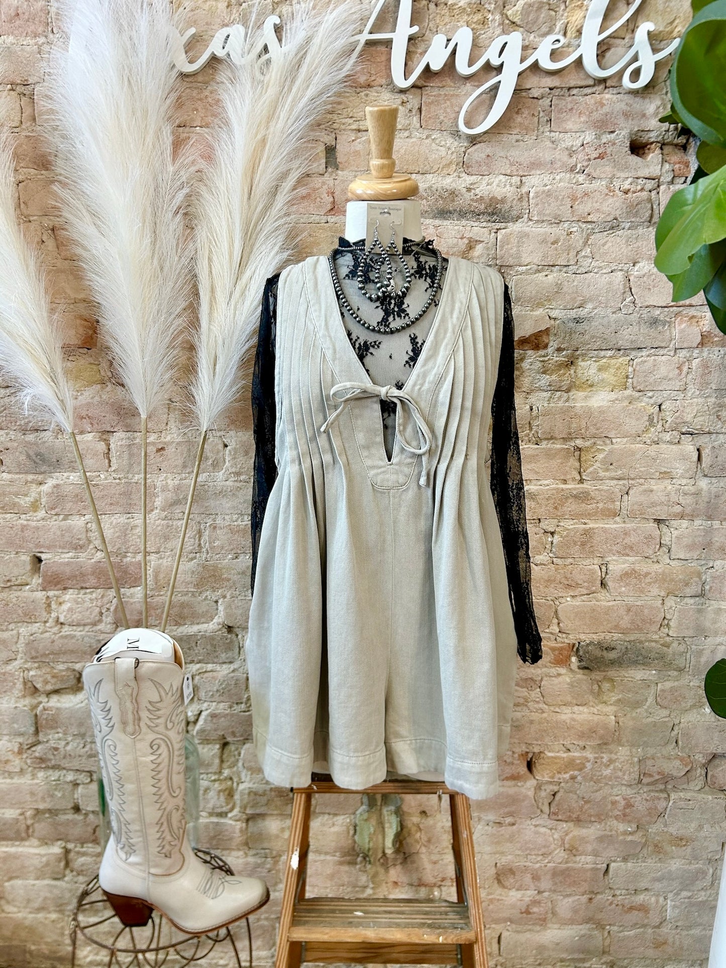 I Remember Everything Taupe Romper
