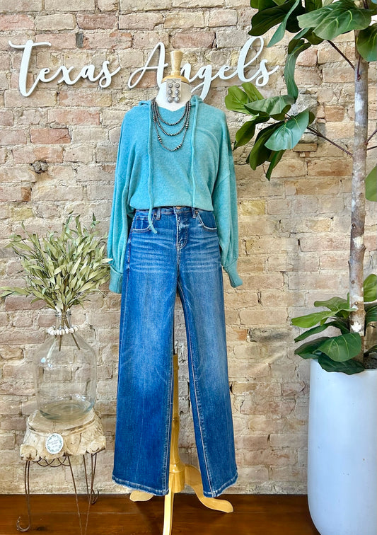 Time Heals Teal Hoodie