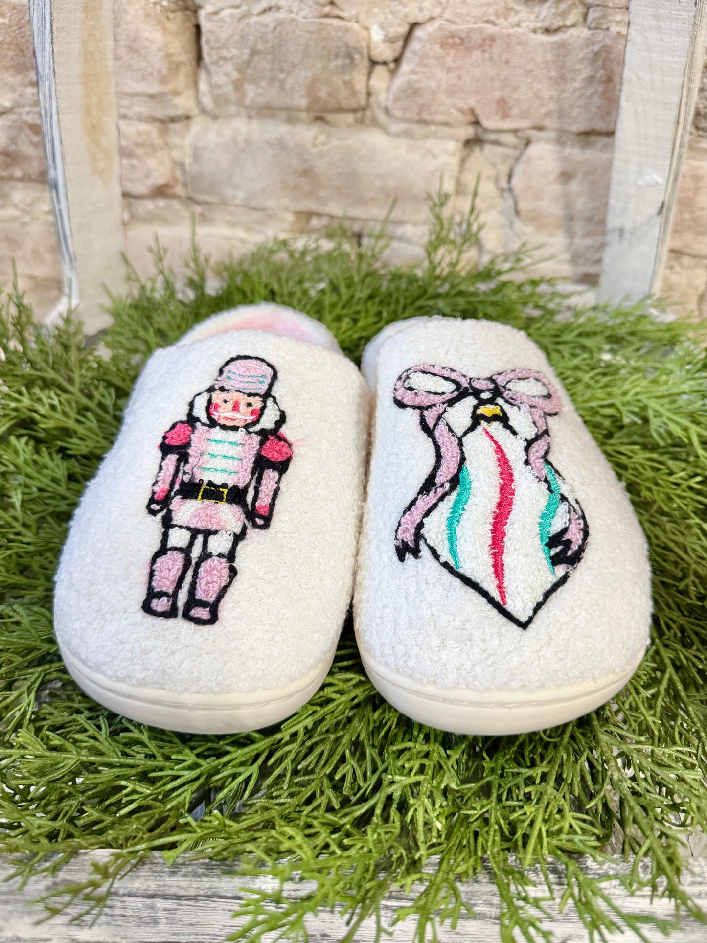 Nuts For Christmas Nutcracker Christmas Slippers