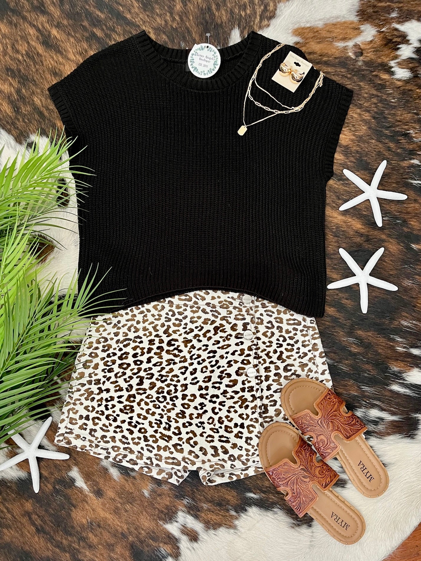 The Key To Happiness Black Knit Top