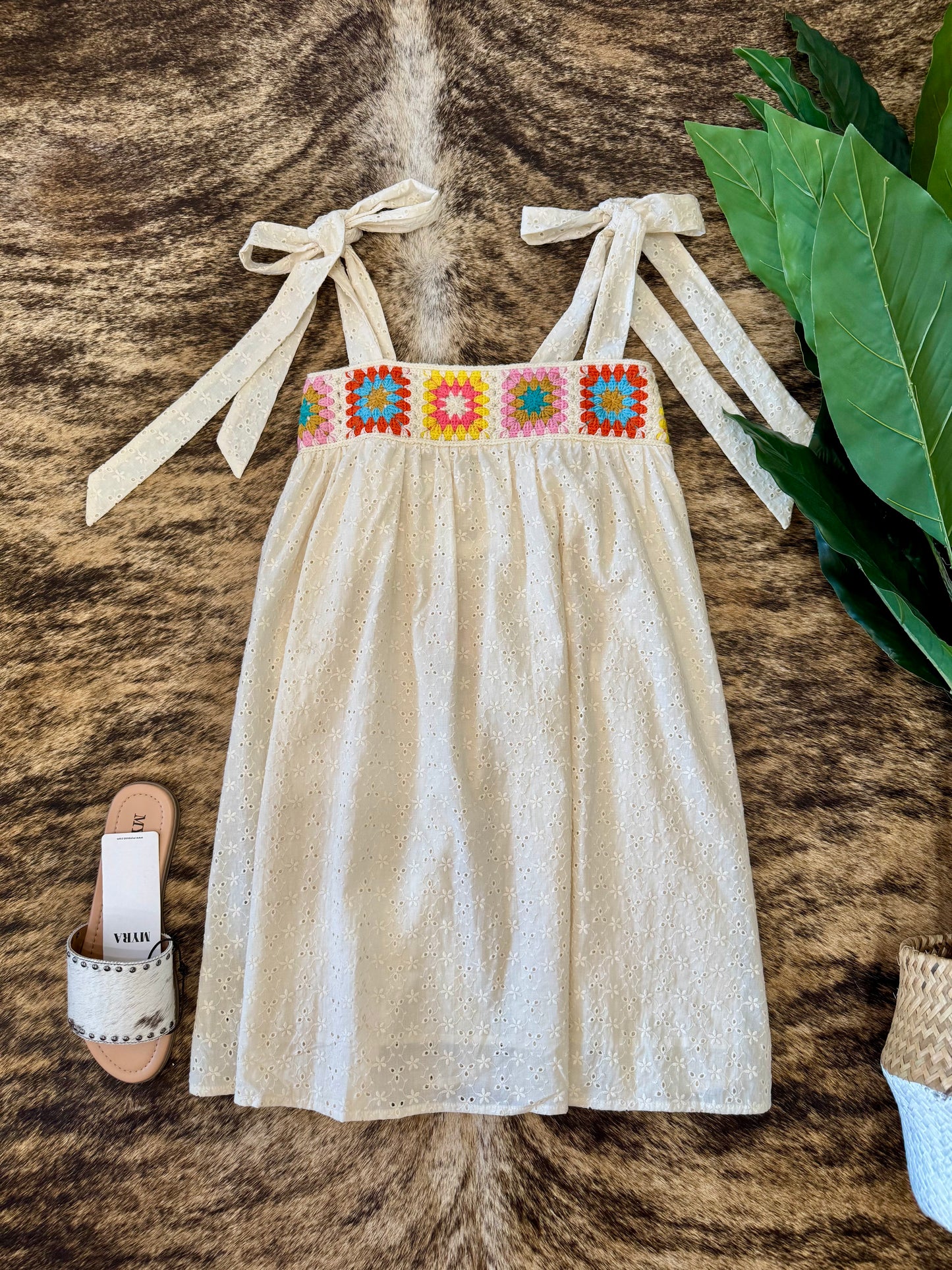 40% Off - Can't Stay, Sorry Ivory Crochet Dress