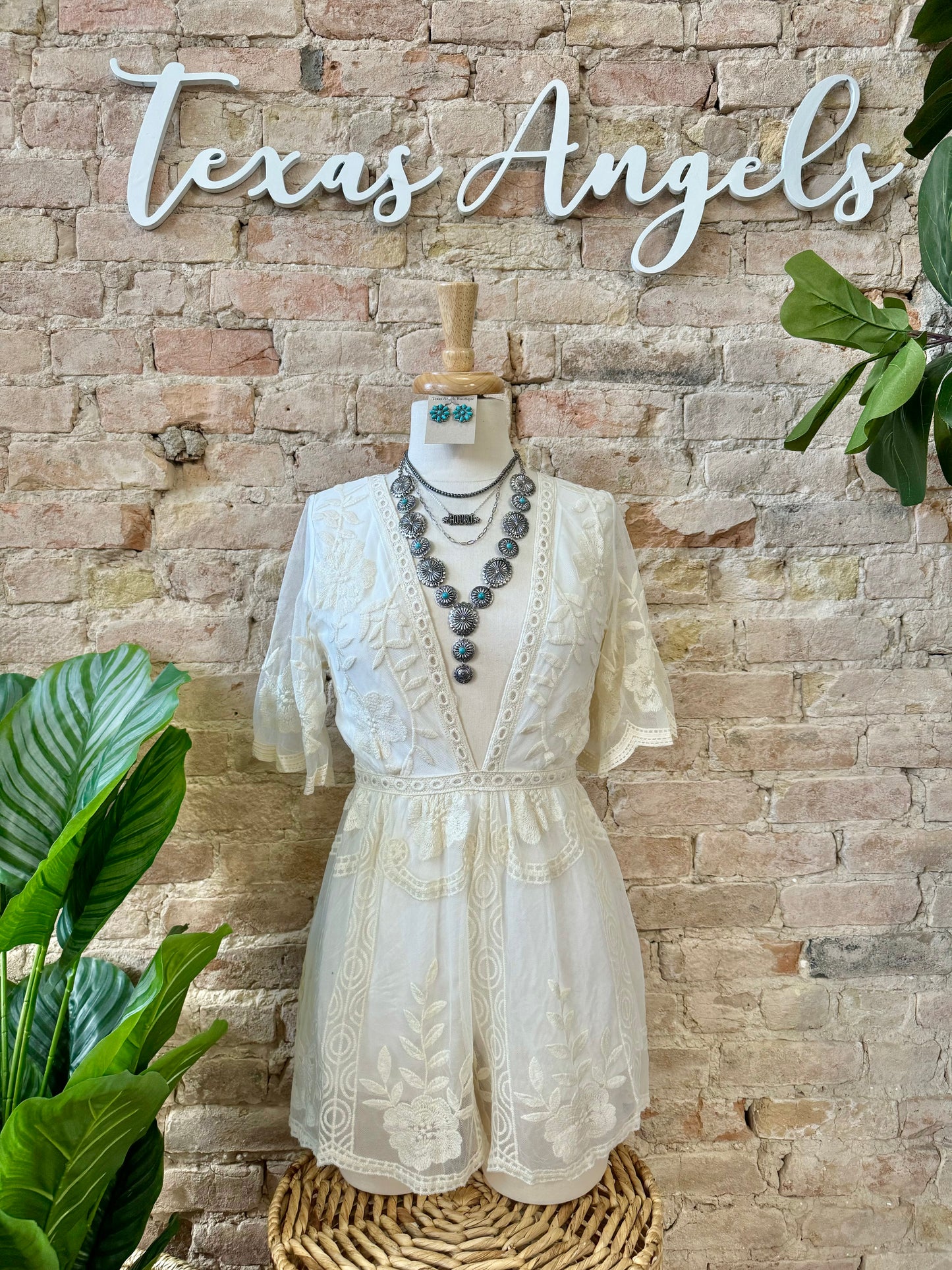 Let's Get Rowdy Ivory Romper