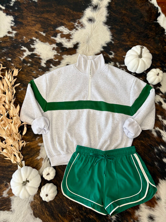 Gym Girlie Green Athletic Shorts