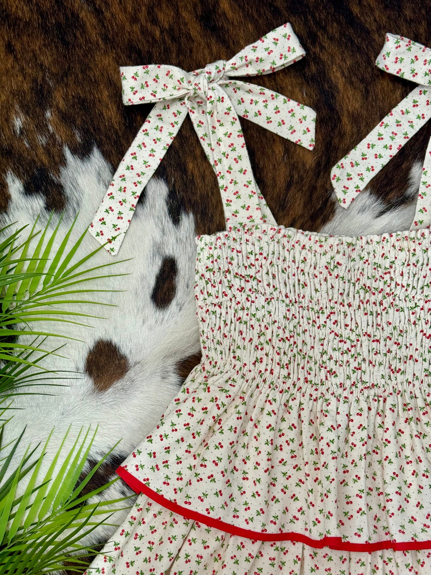 40% Off - The Cherry On Top Ruffle Dress