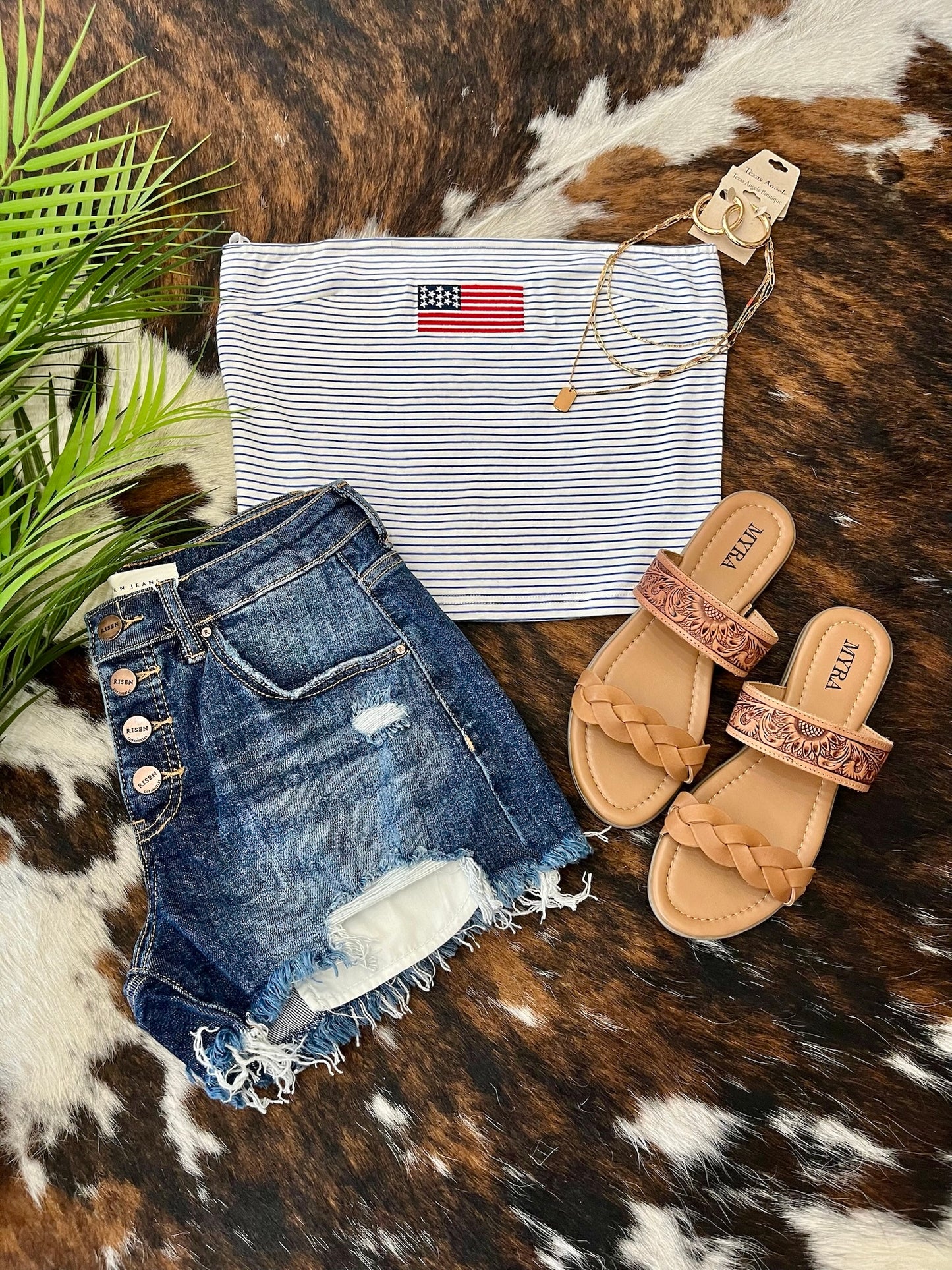 40% Off - USA Striped Tube Top