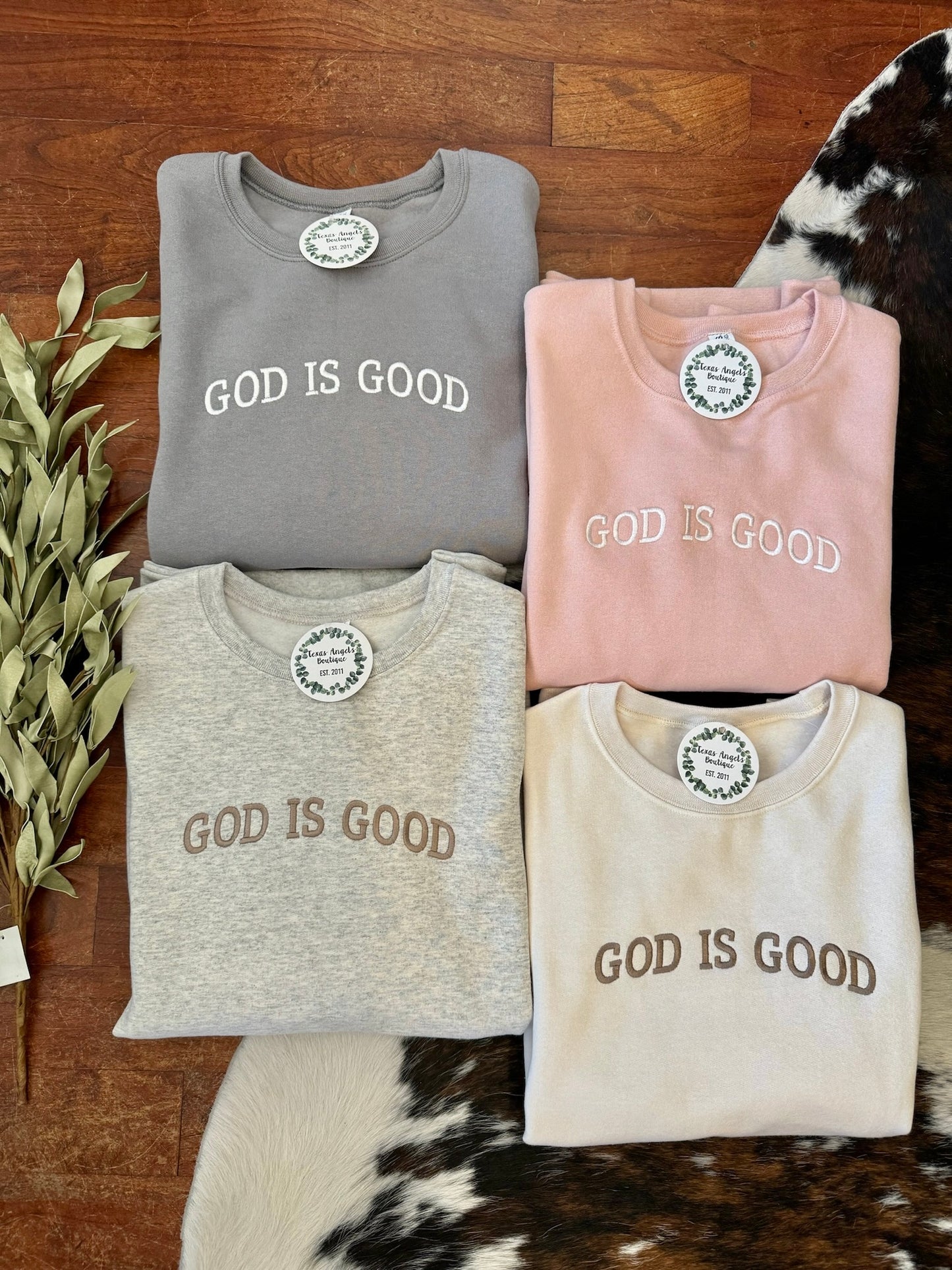 RESTOCK Pink God Is Good Sweatshirt