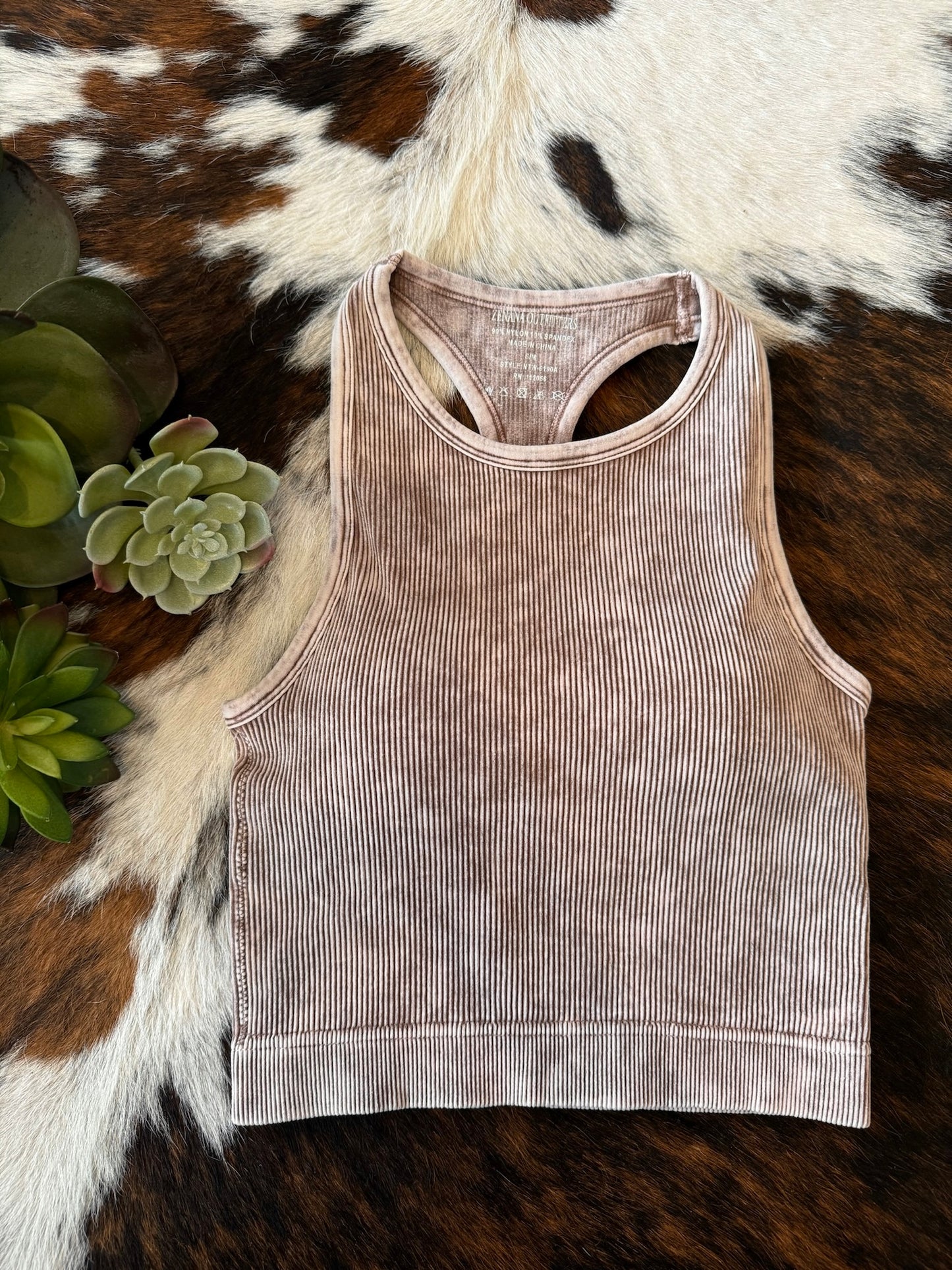 Been Through It All Padded Mocha Tank