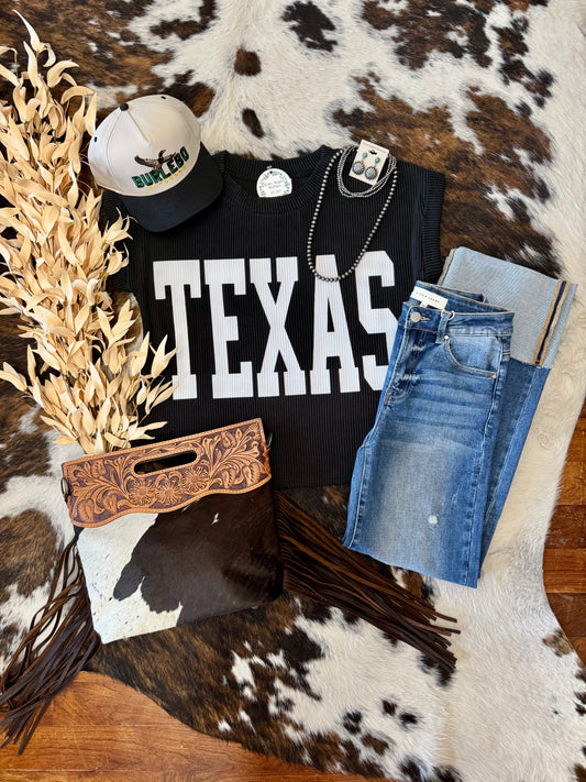 RESTOCK The Black Texas Tee