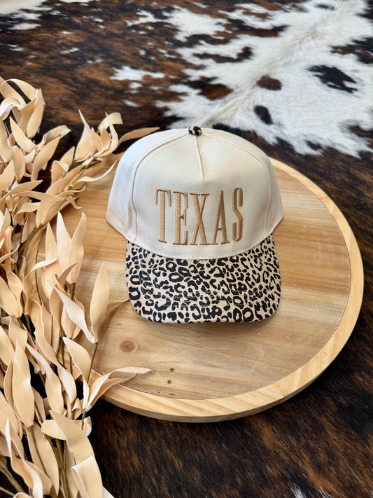 Texas Beige Embroidered Trucker Hat