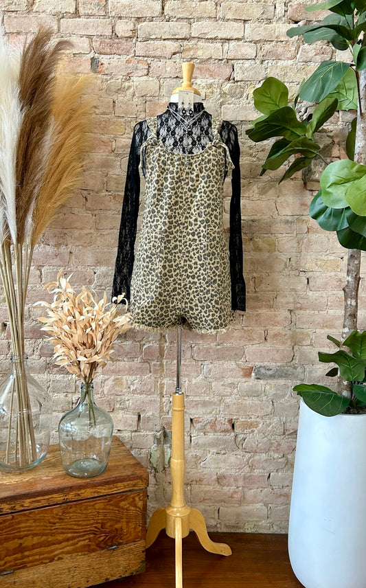 Wild At Heart Leopard Print Romper