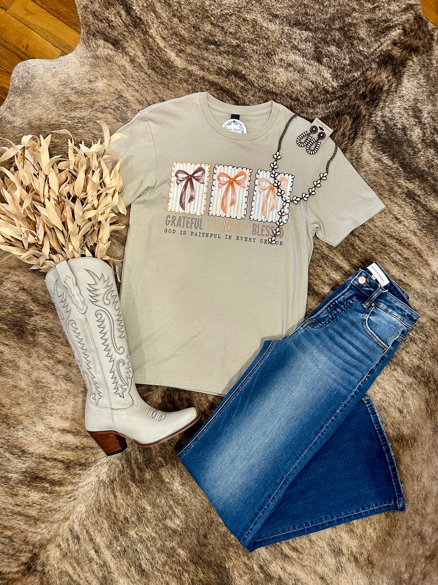 Grateful Thankful Blessed Graphic Tee