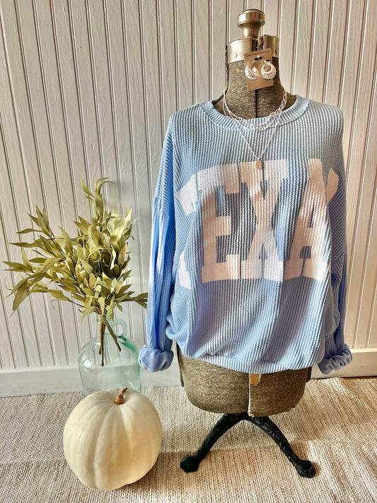 Sky Blue Texas Pullover