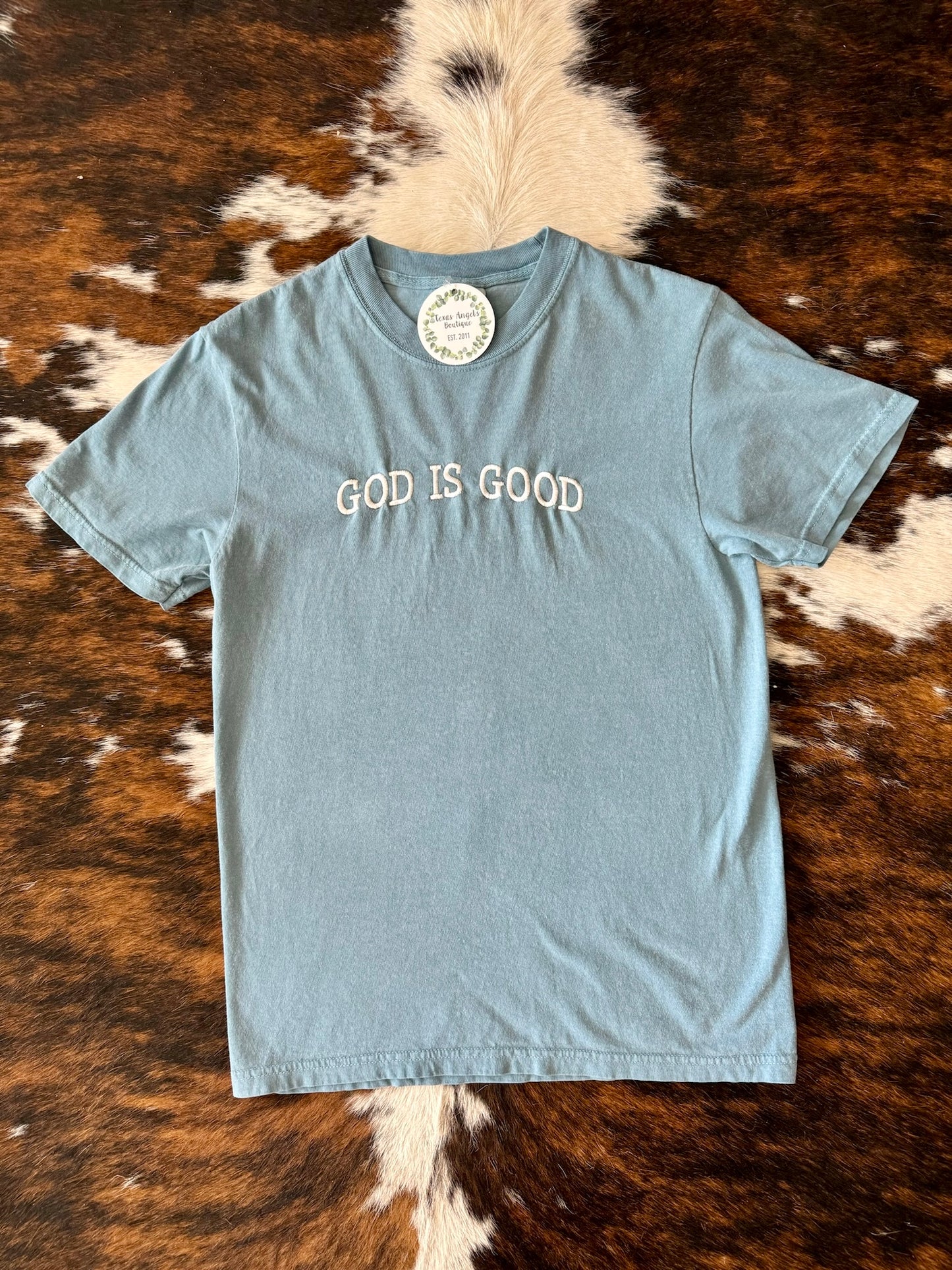 Blue God Is Good Graphic Tee