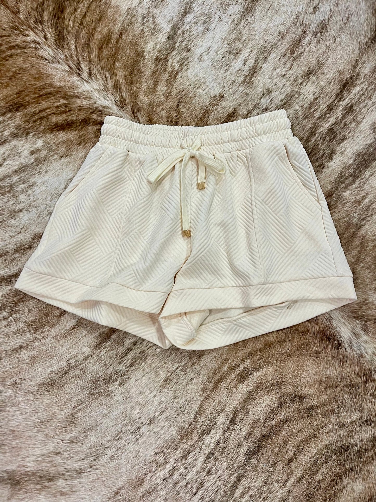 40% Off - Anything But Basic Beige Lounge Shorts