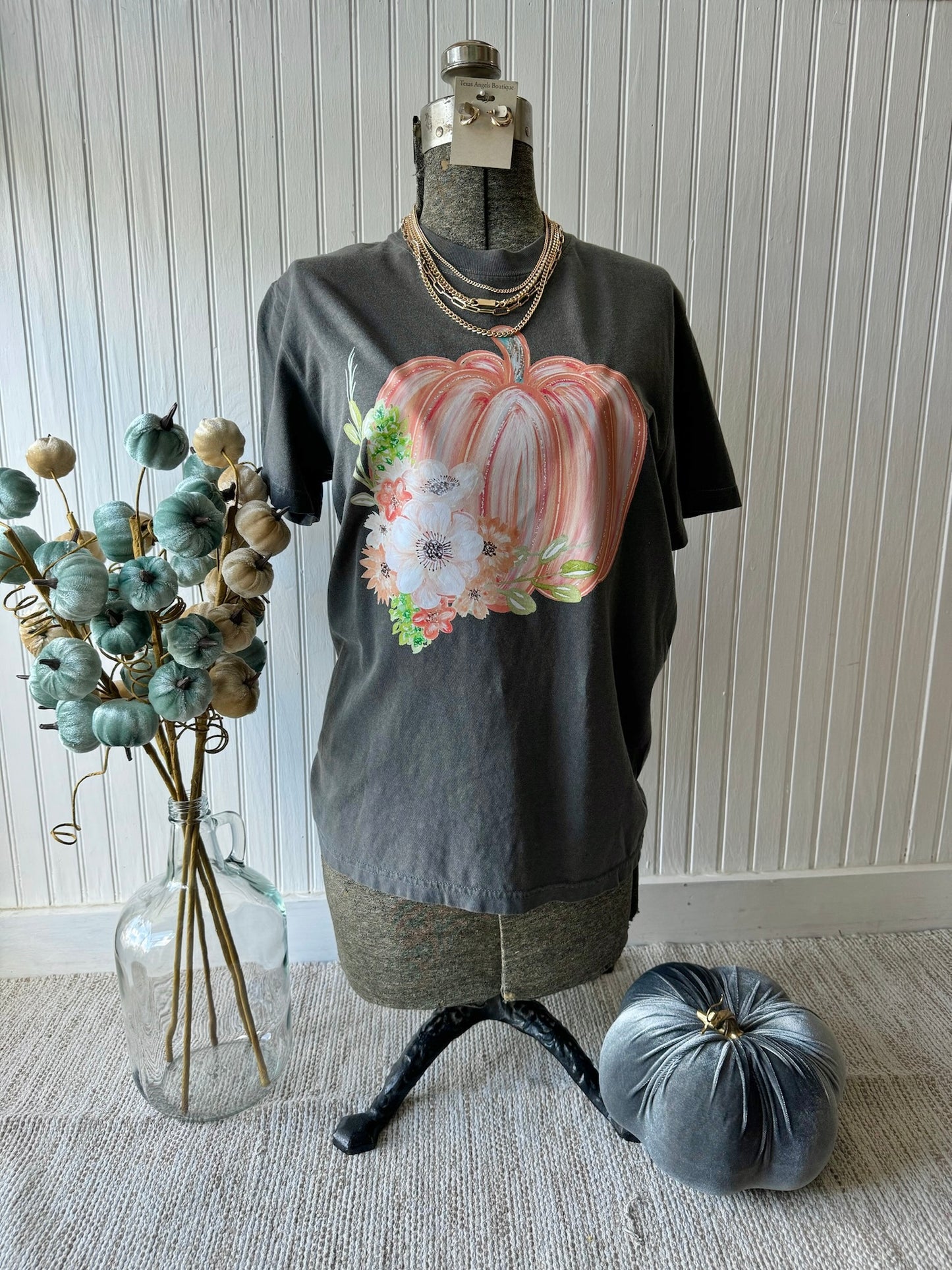 Floral Pumpkin Graphic Tee