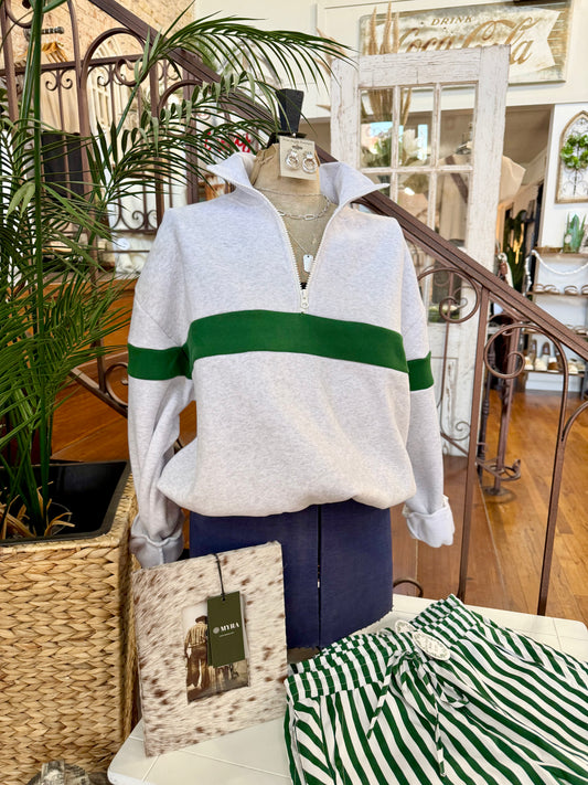 Football Season Green Sweatshirt