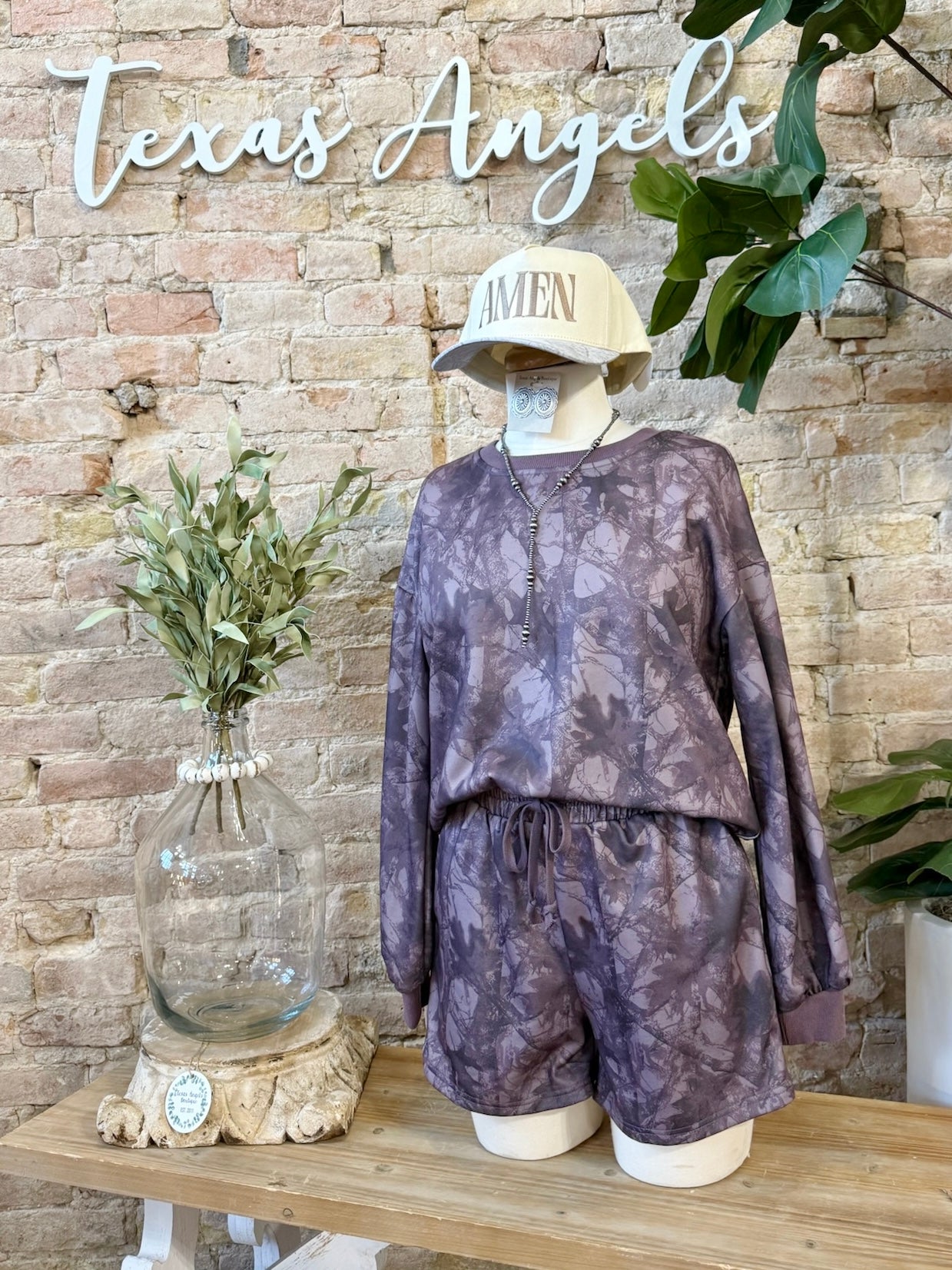 50% Off - Can't Stop Me Now Dark Camo Lounge Set