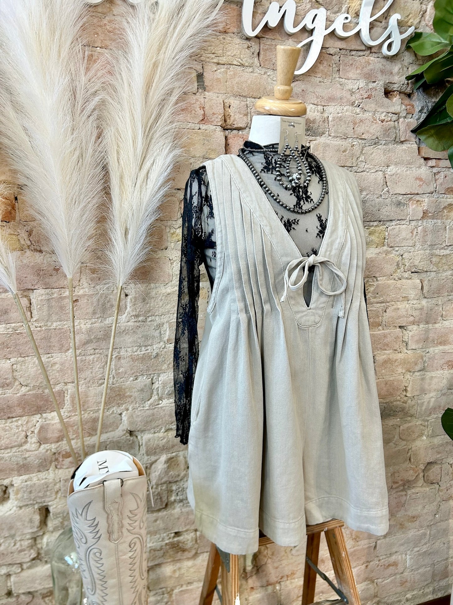 I Remember Everything Taupe Romper
