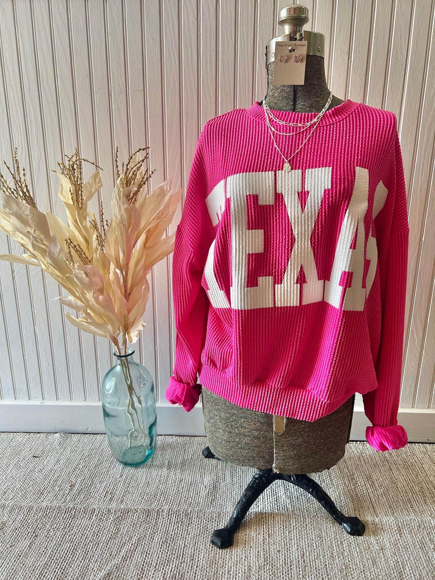 Fuchsia Texas Pullover