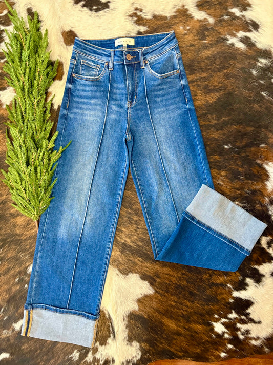 Wishing You The Best Wide Leg Risen Jeans