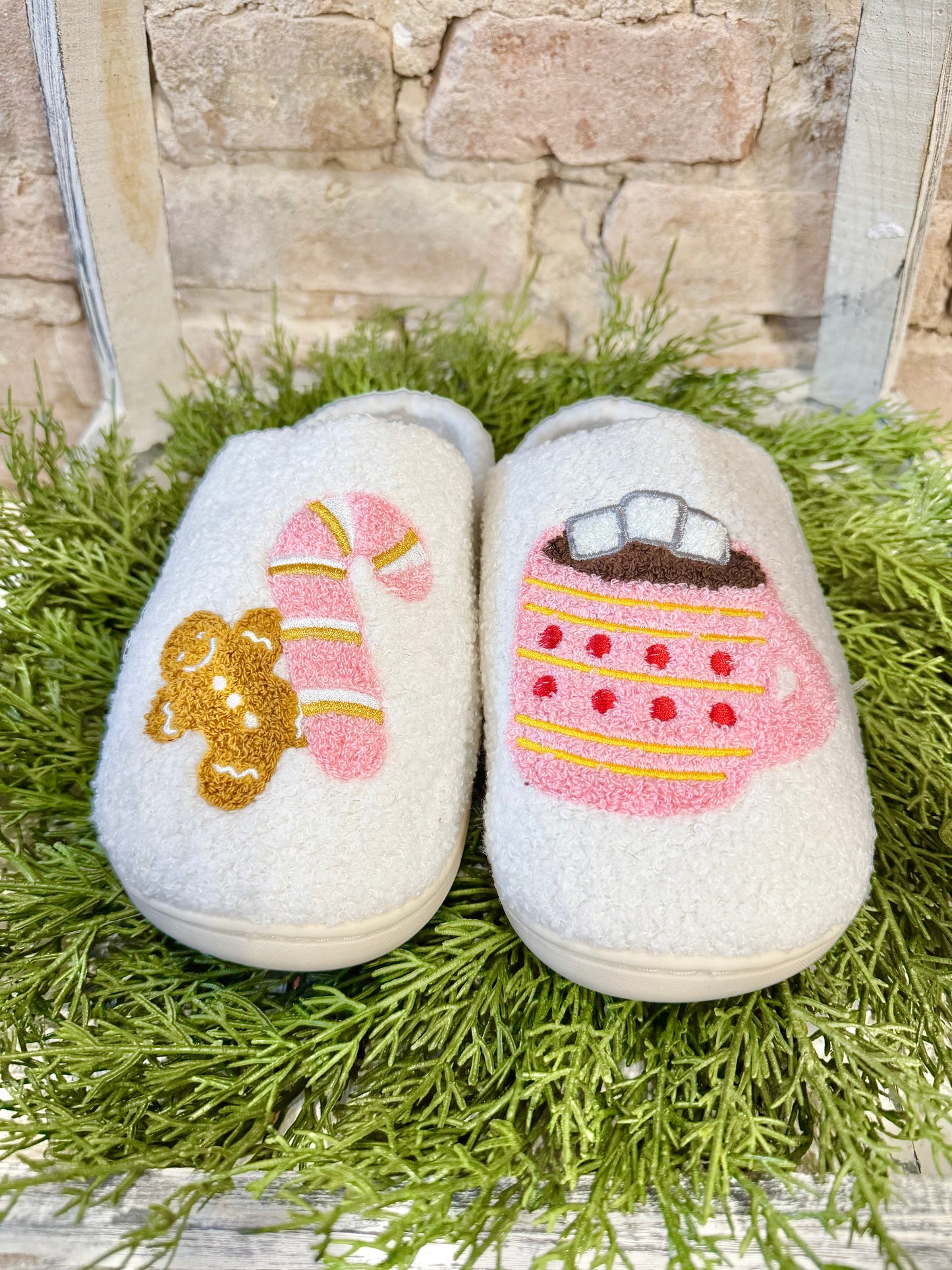 Hot Coco Please Christmas Slippers