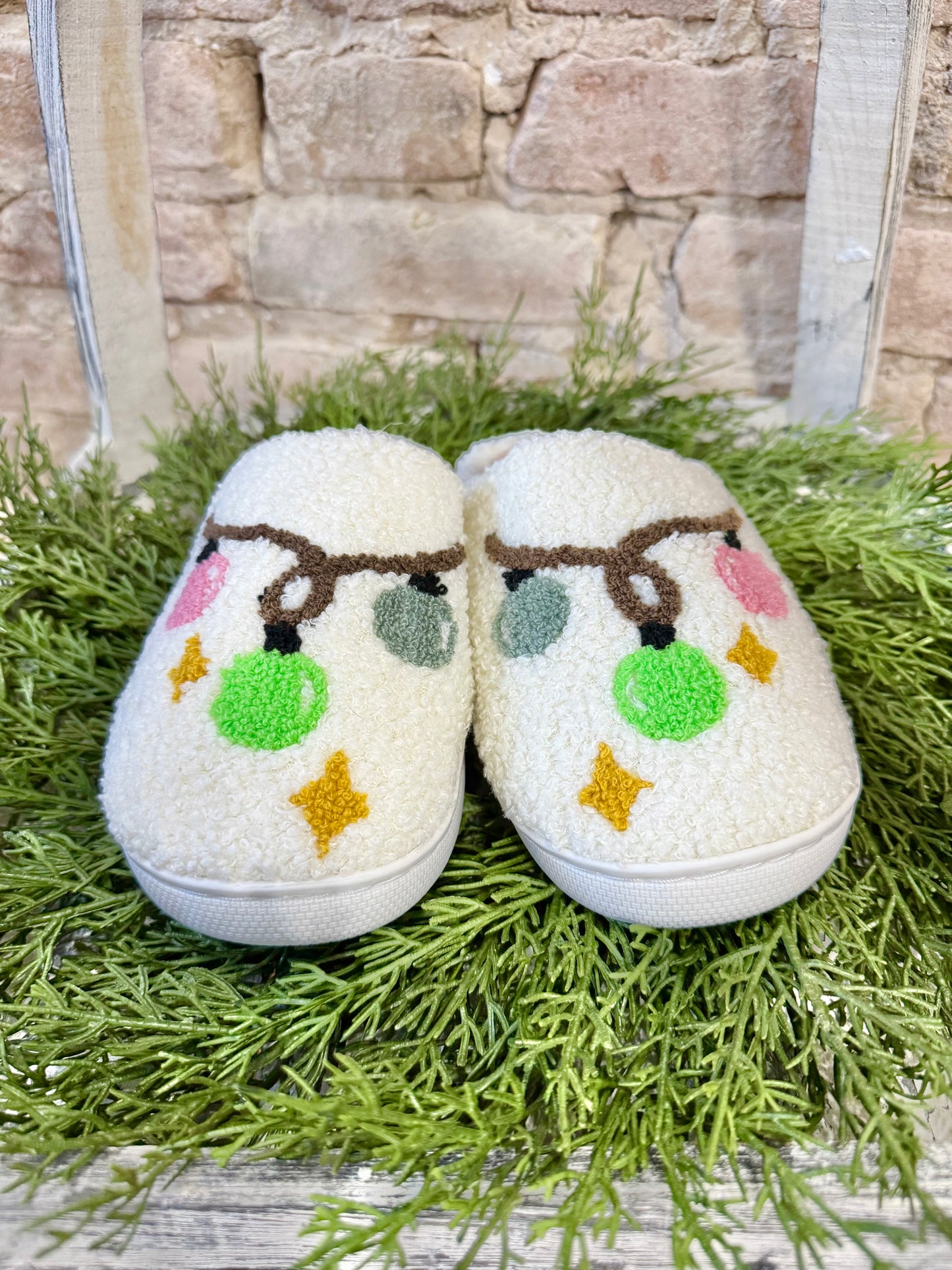 Let's Get Lit House Slippers