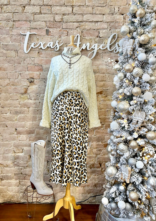 Wishful Thinking Ivory Turtleneck Sweater