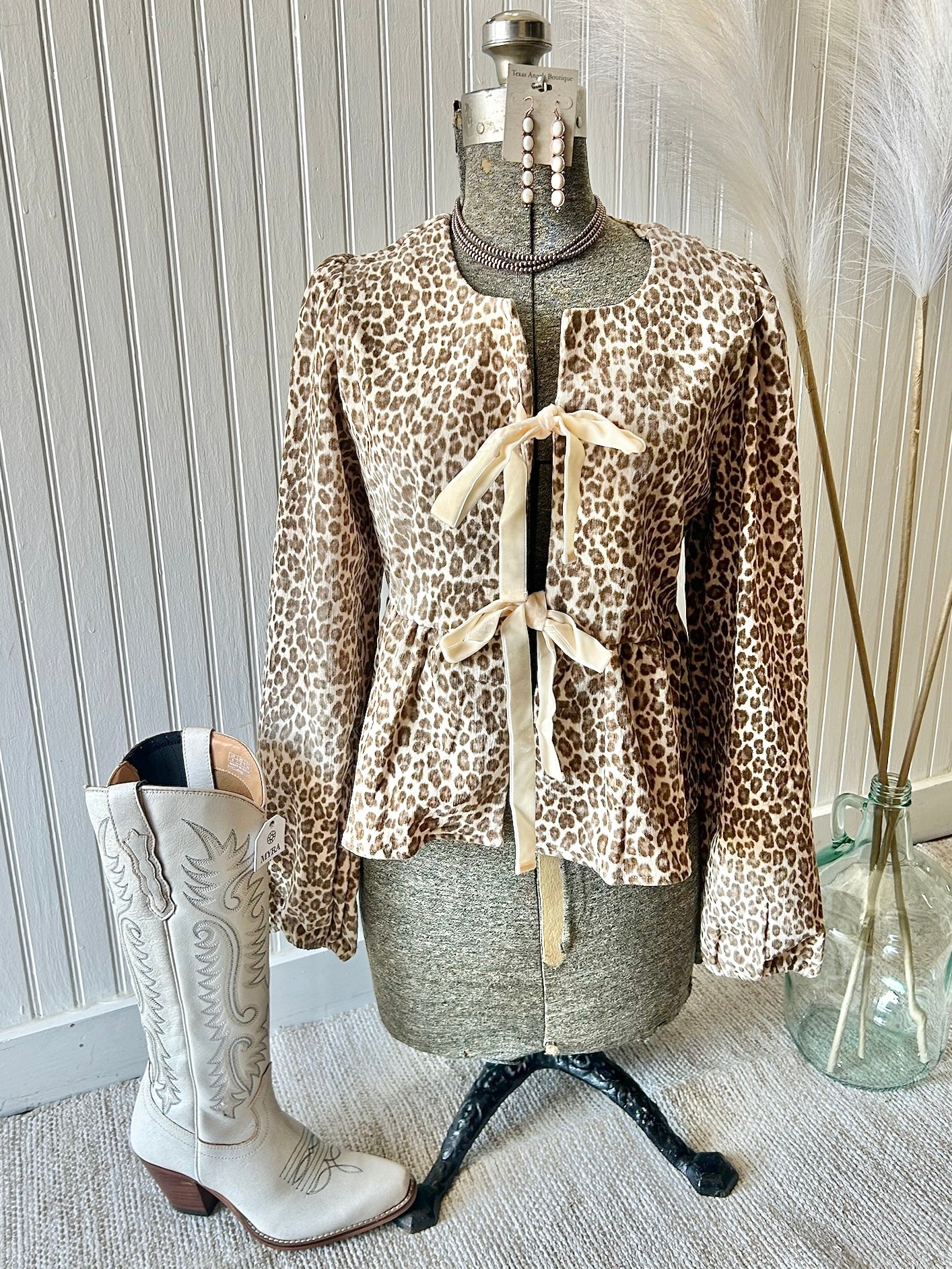 Never Leavin' You Leopard Print Blouse