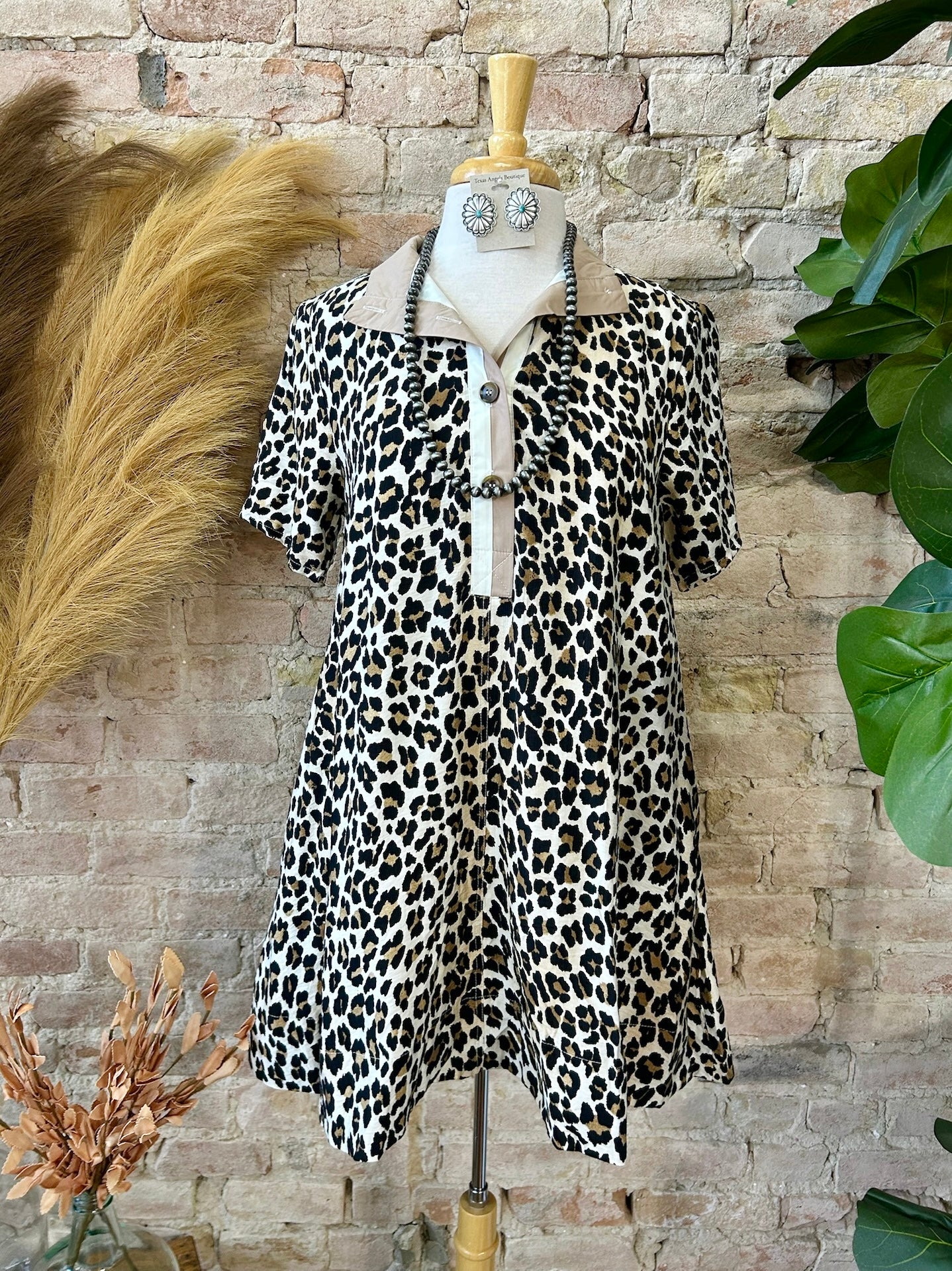 Lookin' For Love Leopard Print Dress