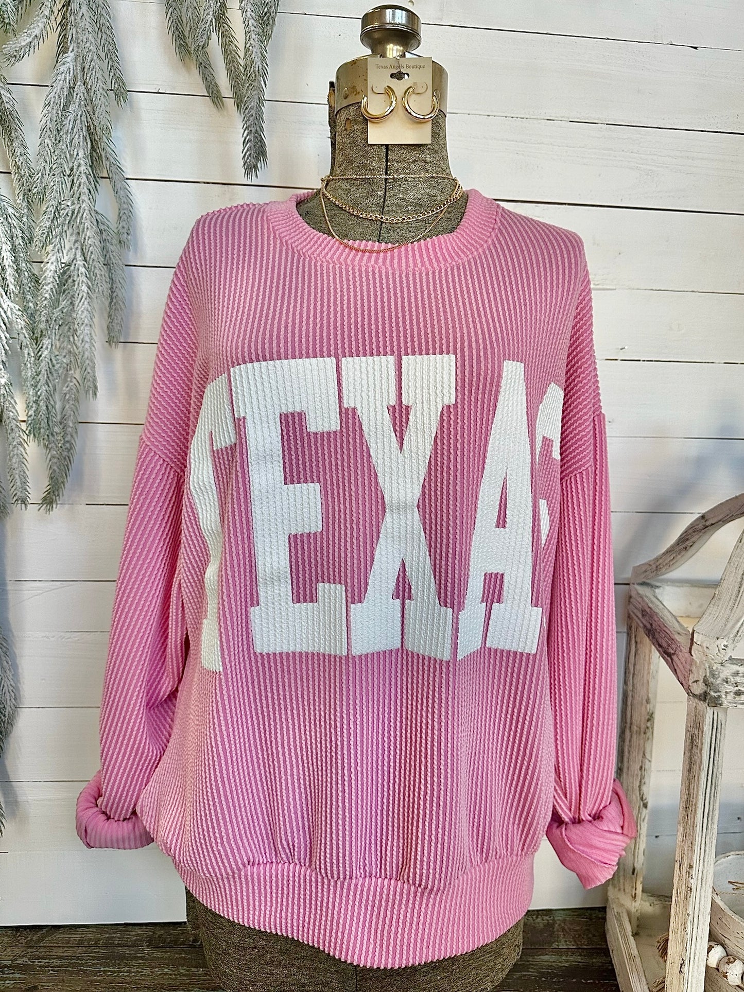 Pink Texas Pullover