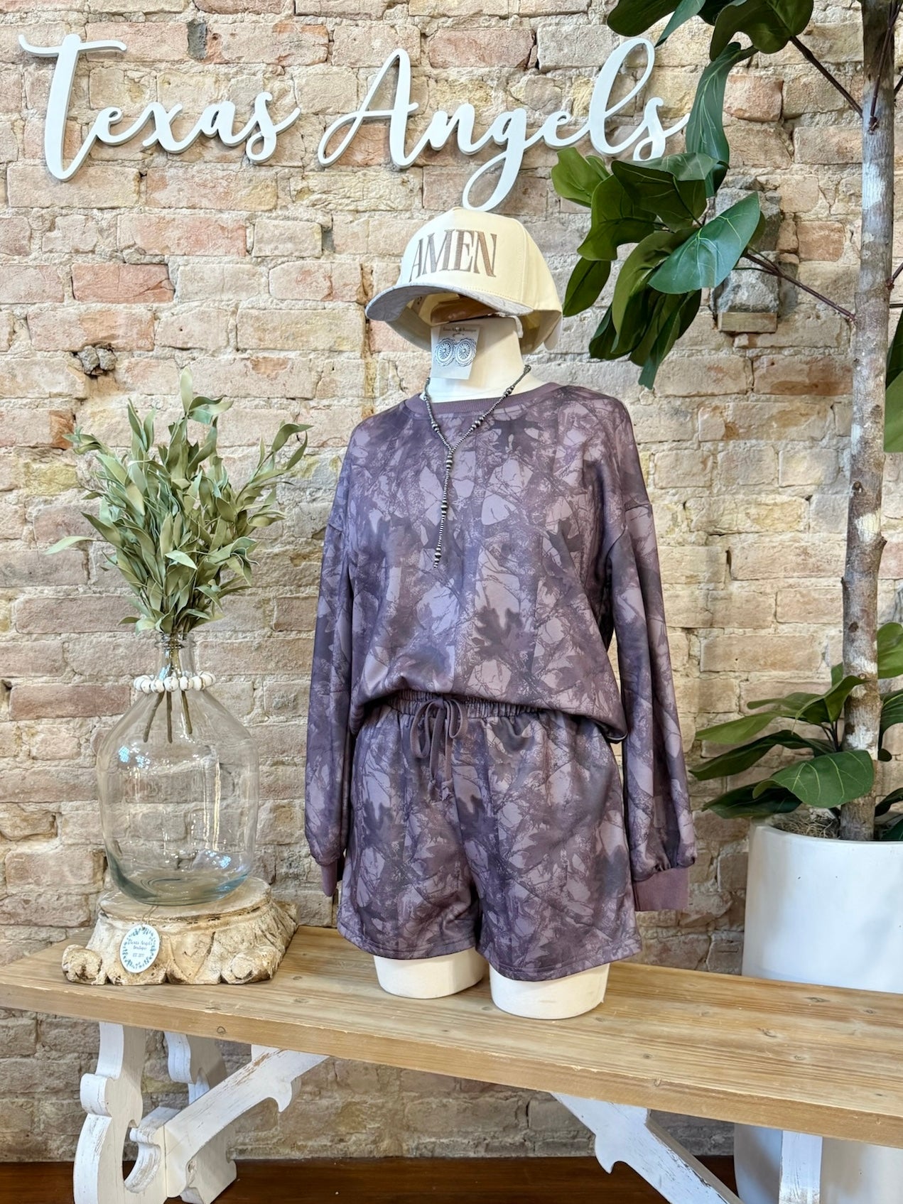 50% Off - Can't Stop Me Now Dark Camo Lounge Set