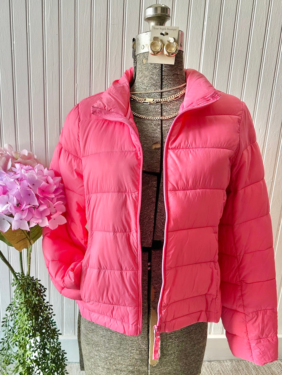 Perfect For You Pink Puffer Jacket