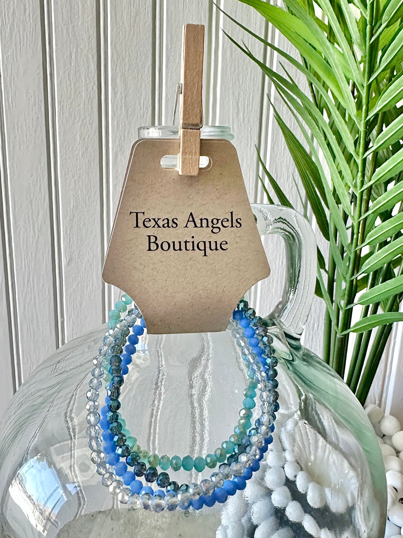 Blue Stretchable Bracelet Stack