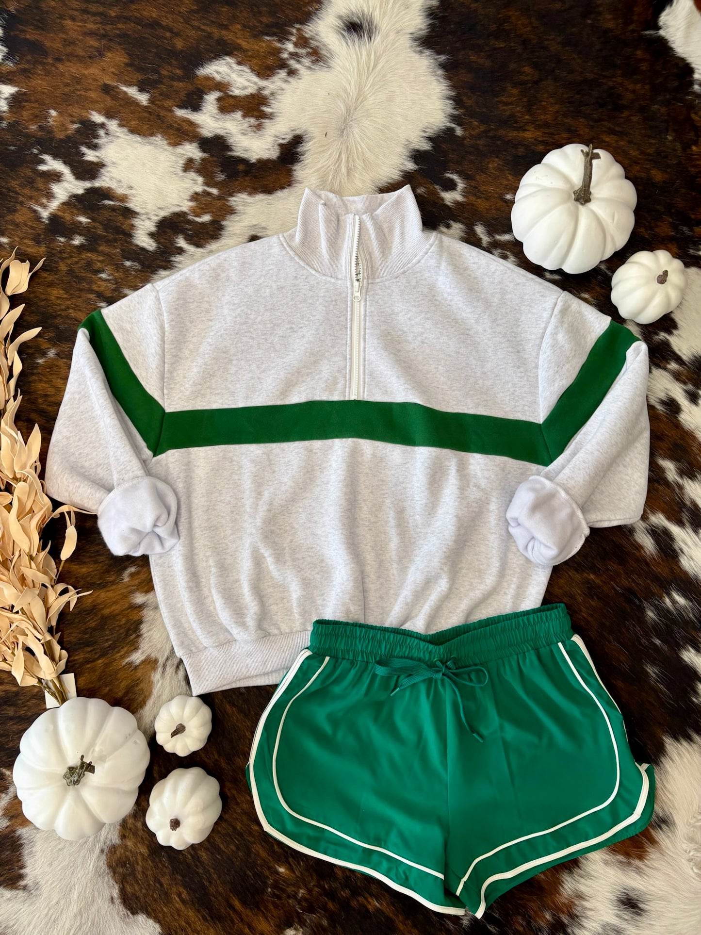 Gym Girlie Green Athletic Shorts