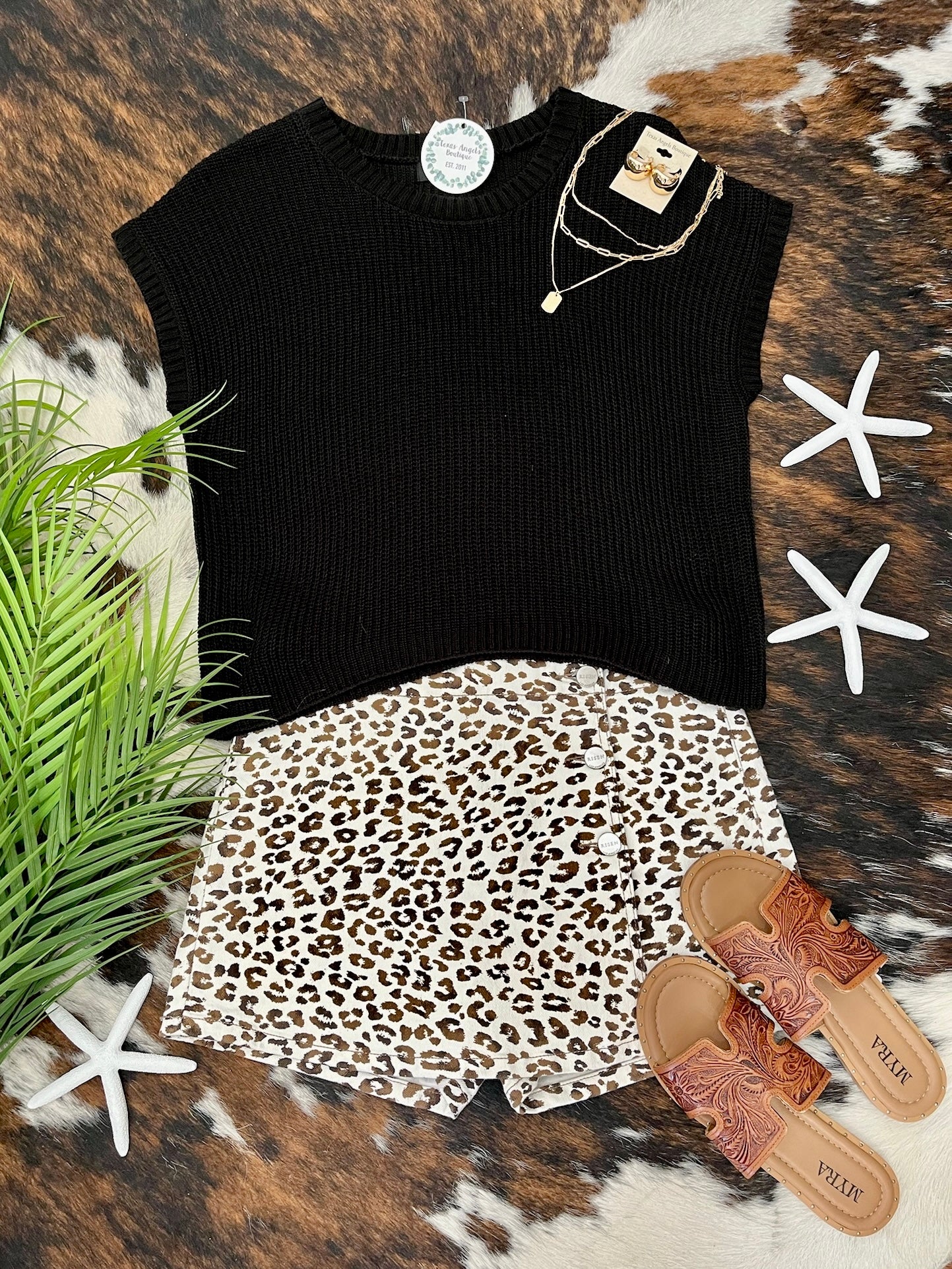 The Key To Happiness Black Knit Top