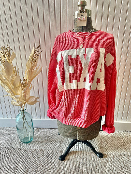 RESTOCK Watermelon Texas Pullover