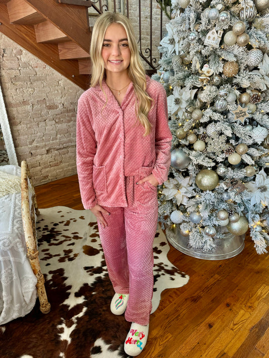 Let's Cuddle Pink PJ Set