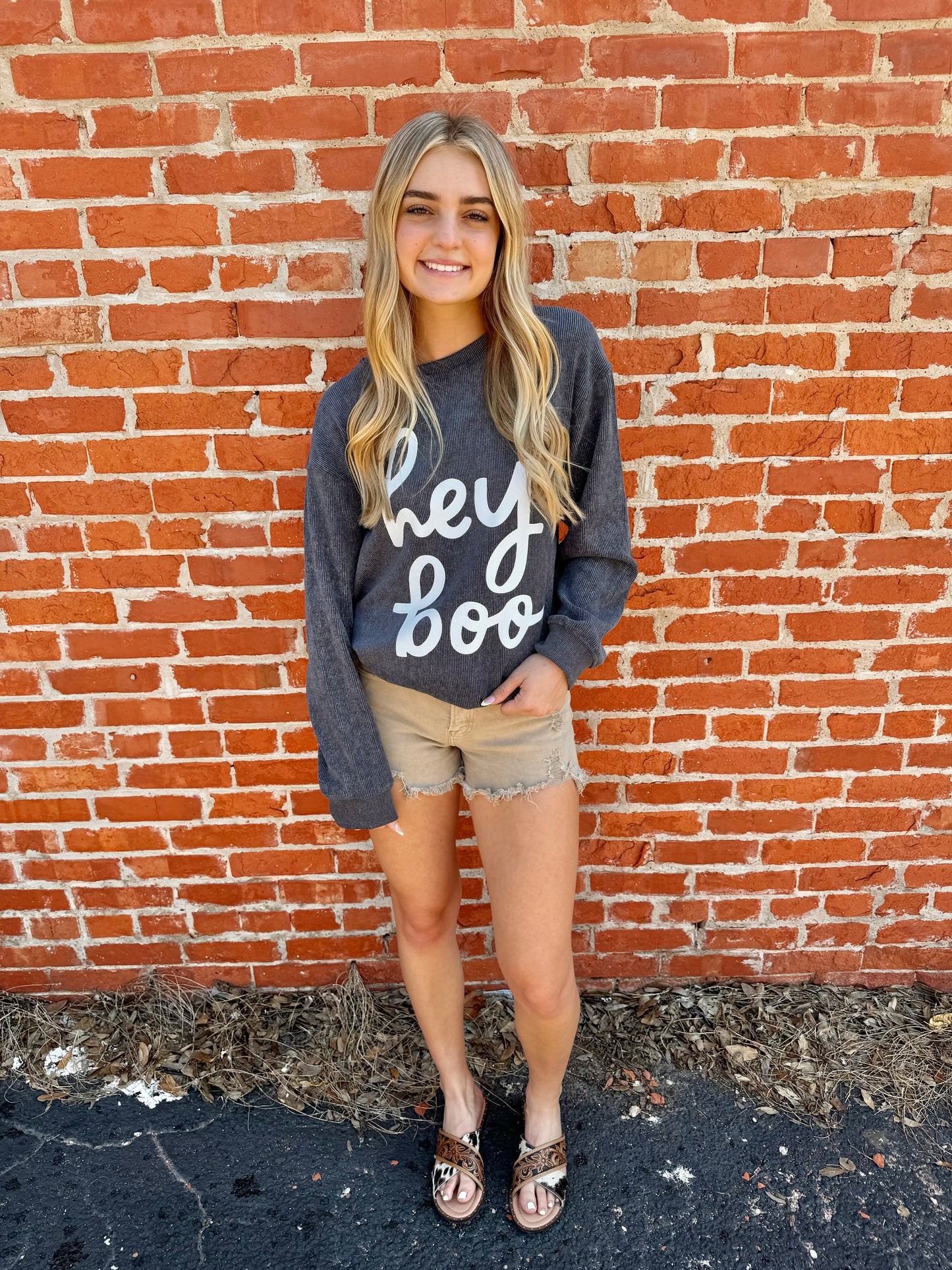 50% Off - Hey Boo Sweatshirt