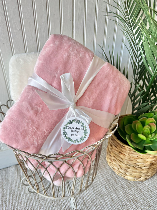 Pink Pom Pom Blanket