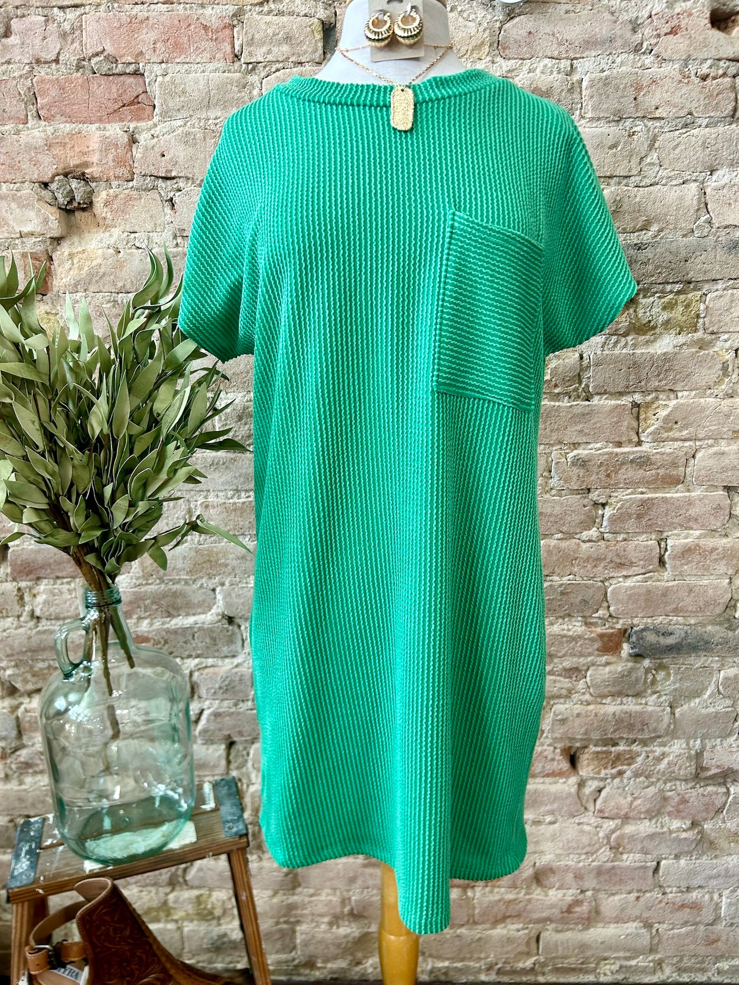 Date Night Kelly Green Dress