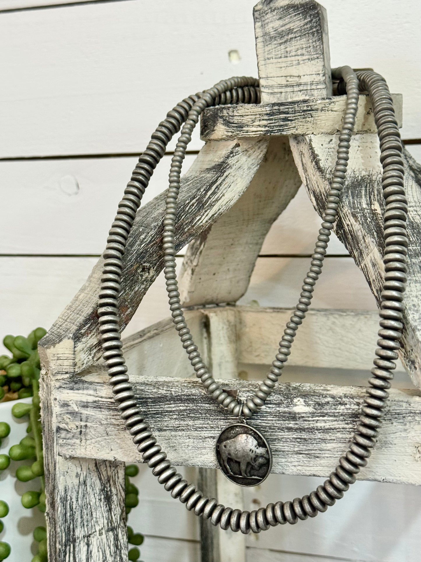 Buffalo Coin Pendant Necklace