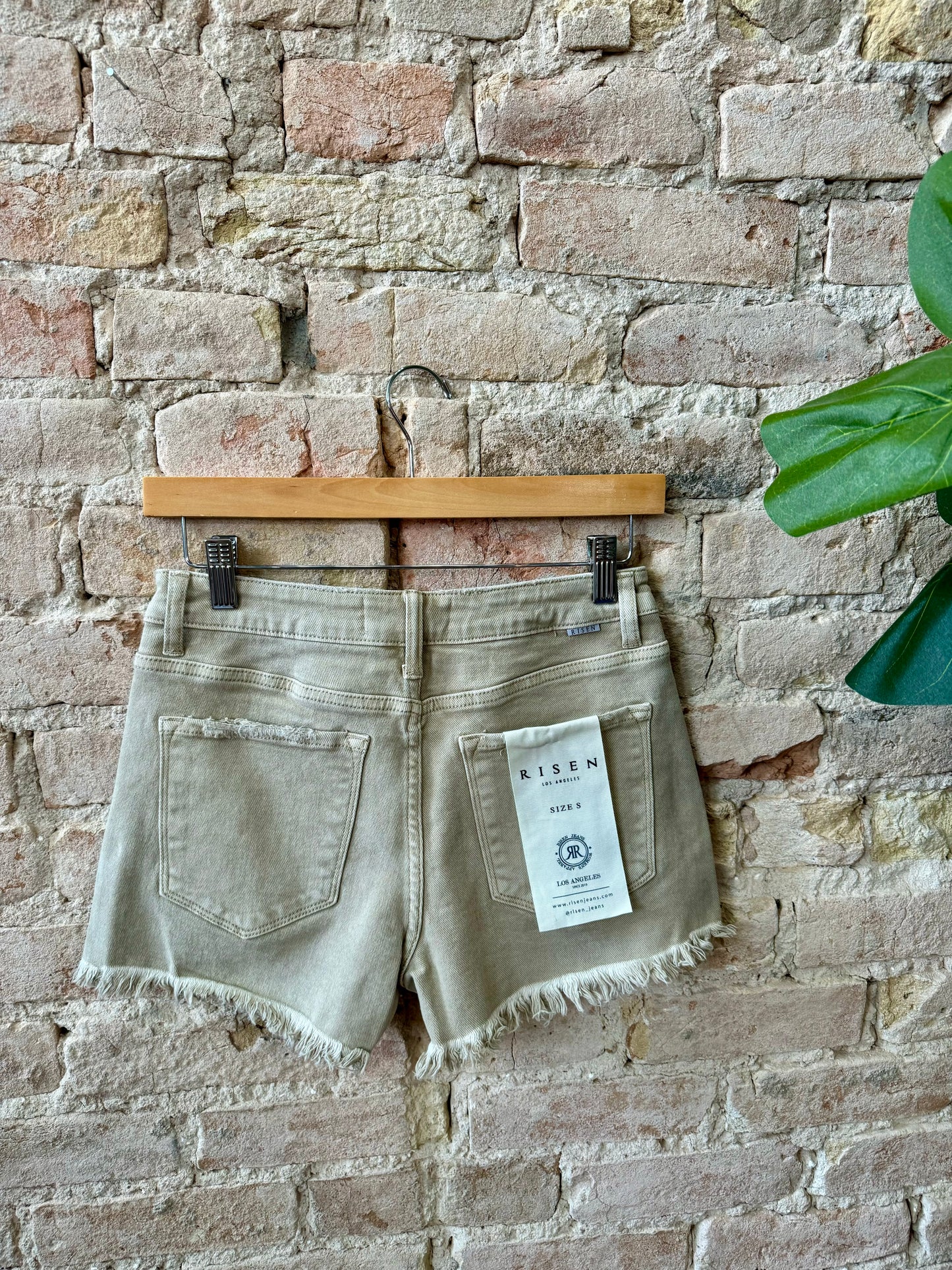 Kiss Goodbye Khaki Risen Shorts