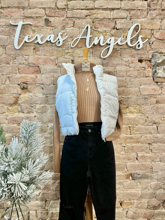 50% Off - Let's Make A Toast Tan Turtleneck