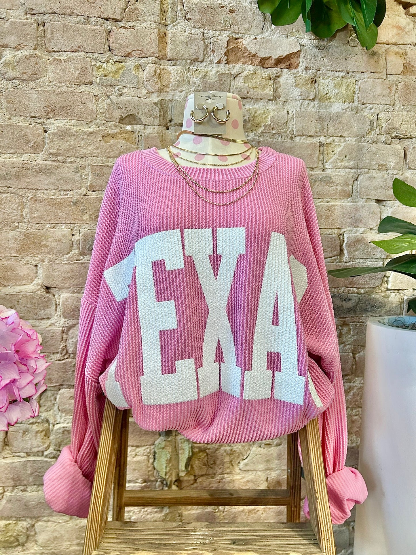 Pink Texas Pullover