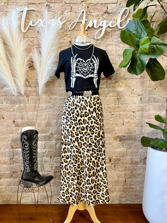 Like No Other Light Leopard Print Mid Maxi