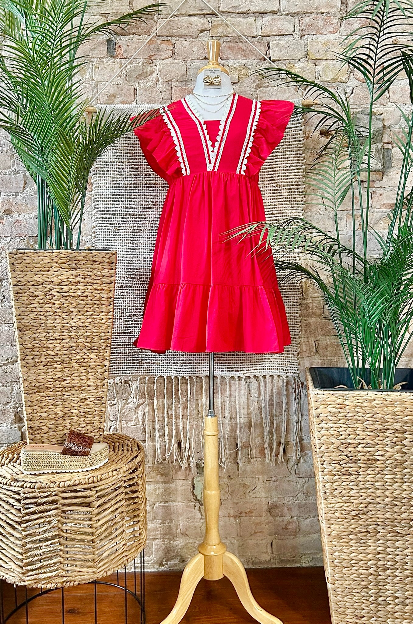 50% Off - All On Deck Red Dress