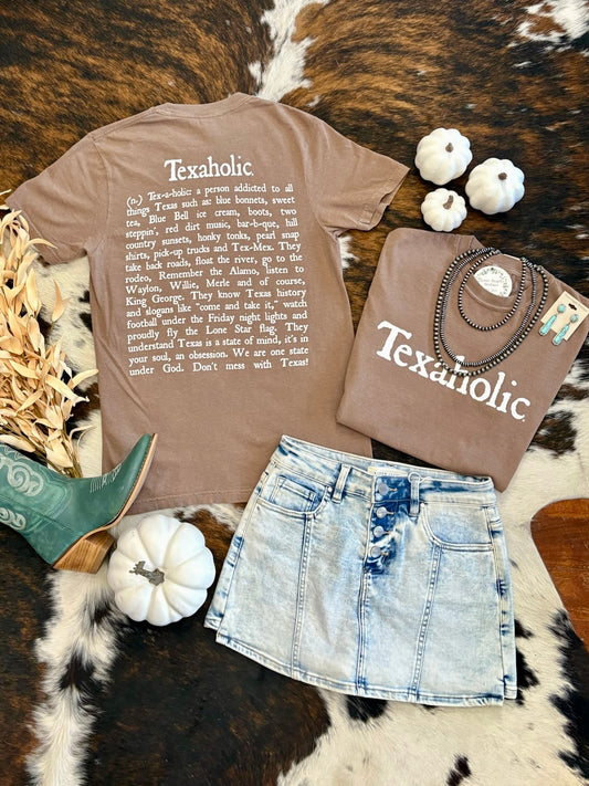 Brown Texaholic Graphic Tee